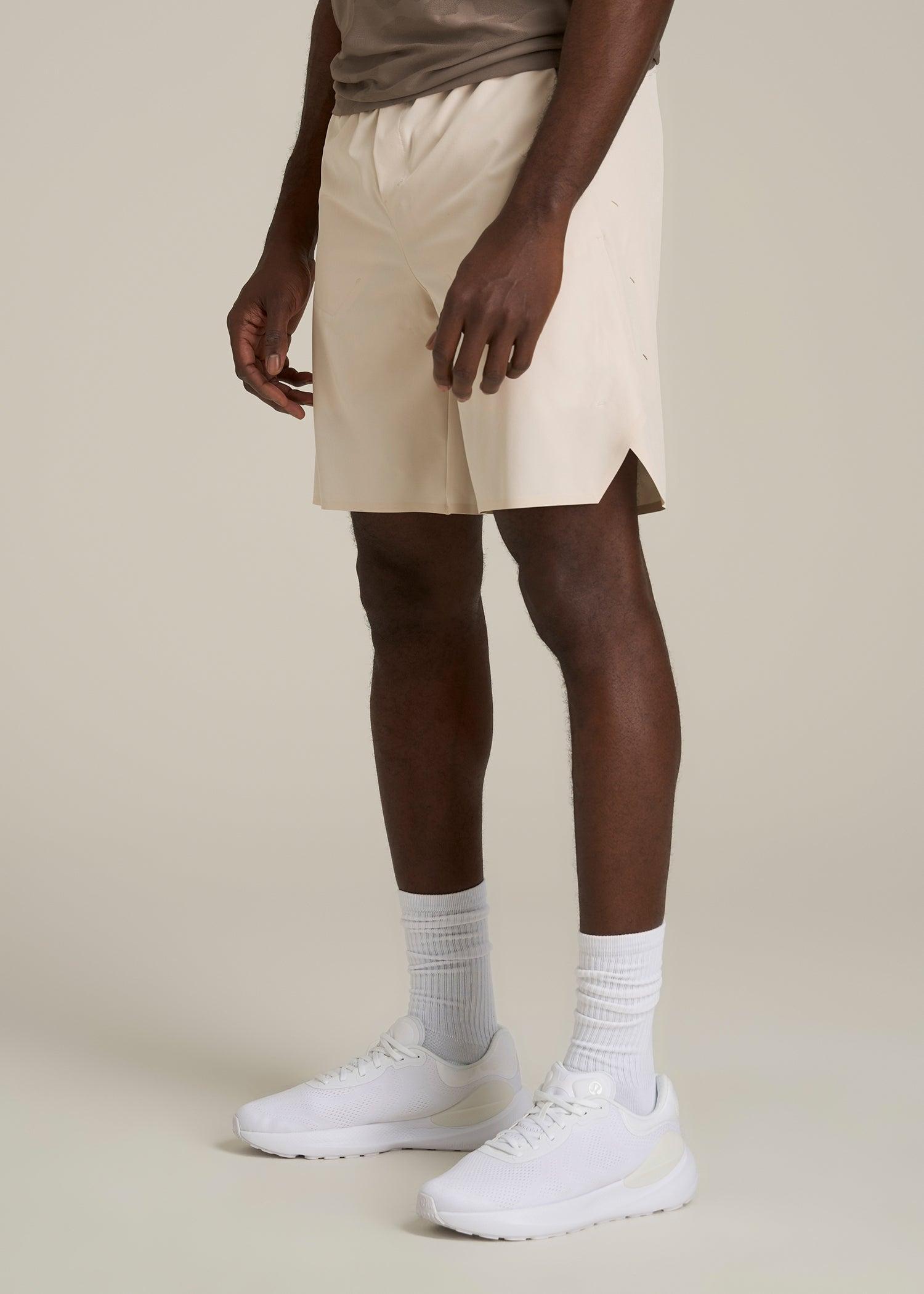 2-in-1 Featherweight Running Short for Tall Men in Light Stone Product Image