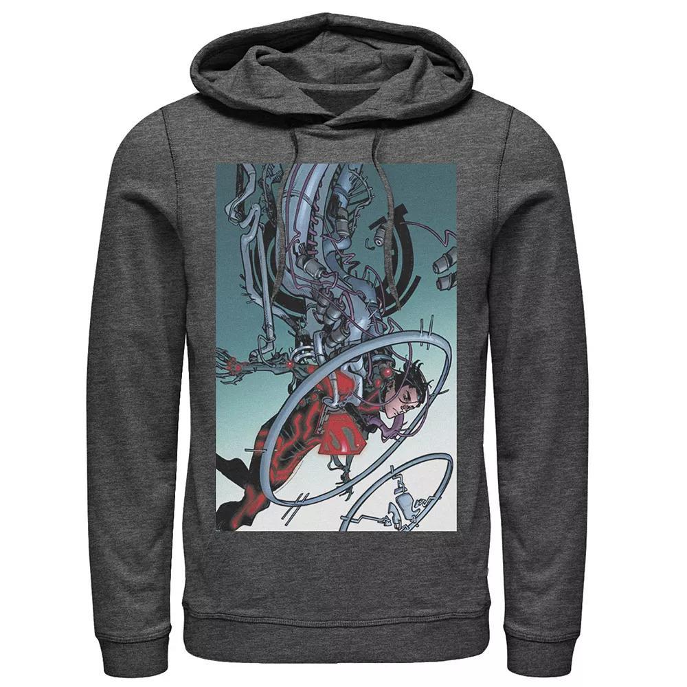 Men's DC Comics Superman Mechanics Comic Poster Hoodie, Size: Small, Black Product Image