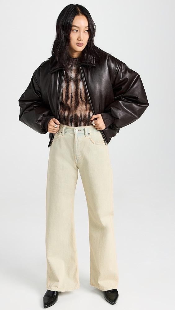 Acne Studios Faux Leather Bomber Jacket | Shopbop Product Image