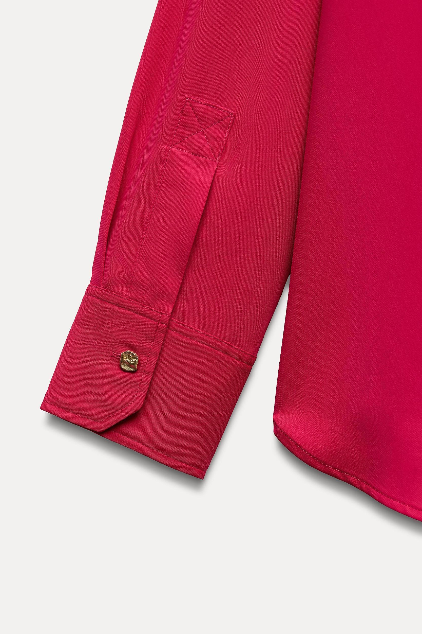 GOLD BUTTON FLOWY SHIRT Product Image
