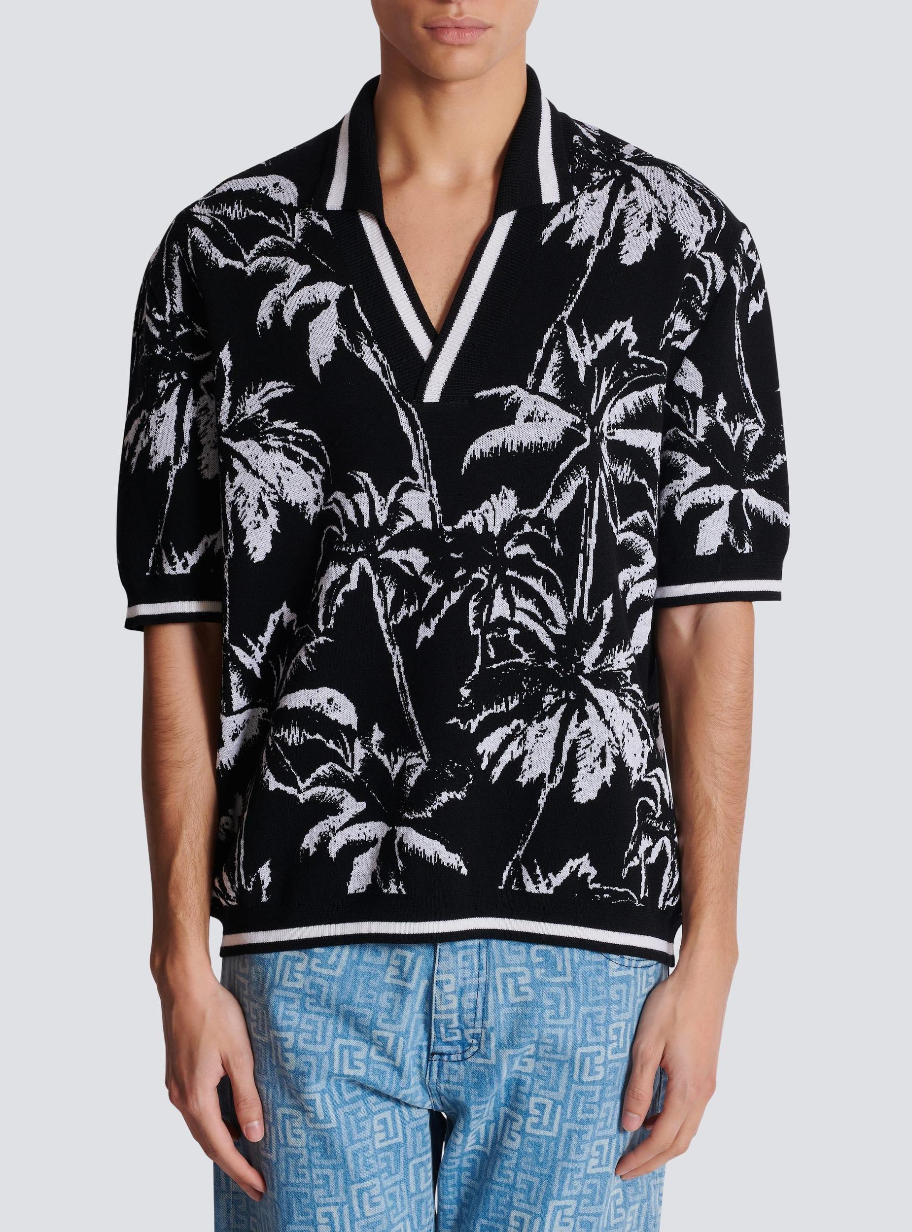 Palm knit polo Product Image