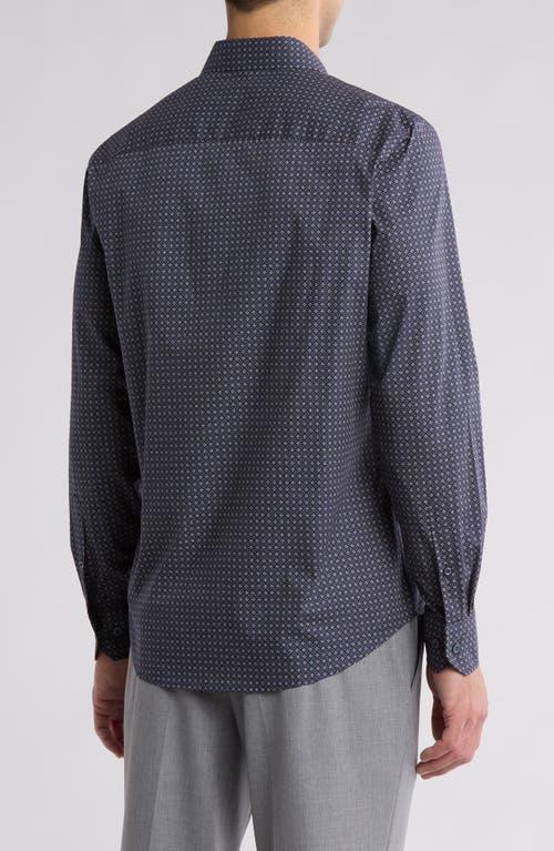 BUGATCHI Julian Long Sleeve Stretch Woven Shirt In Truffle Product Image
