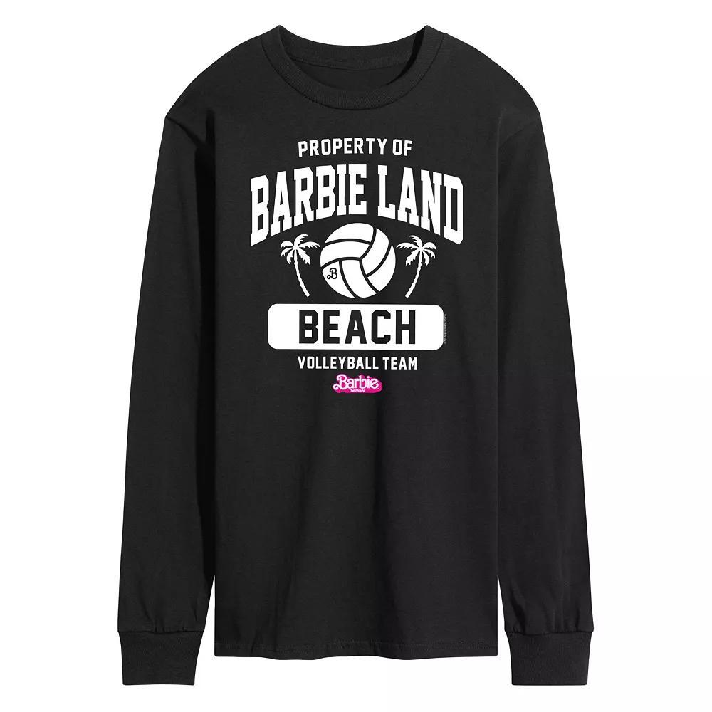 Men's Barbie™ The Movie Volleyball Graphic Tee, Size: Large, Black Product Image