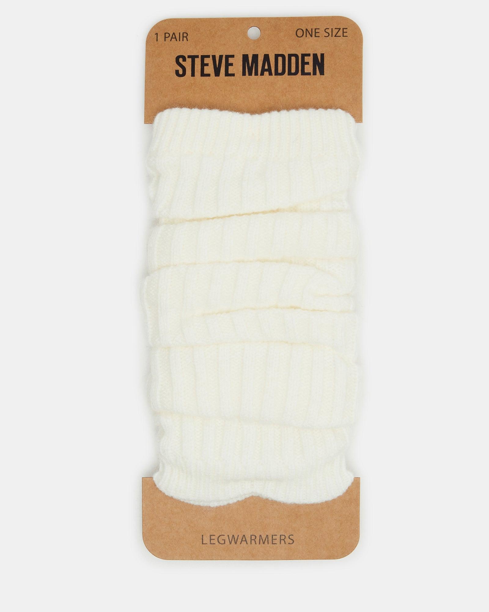 RIBBED LEG WARMERS WHITE Female Product Image