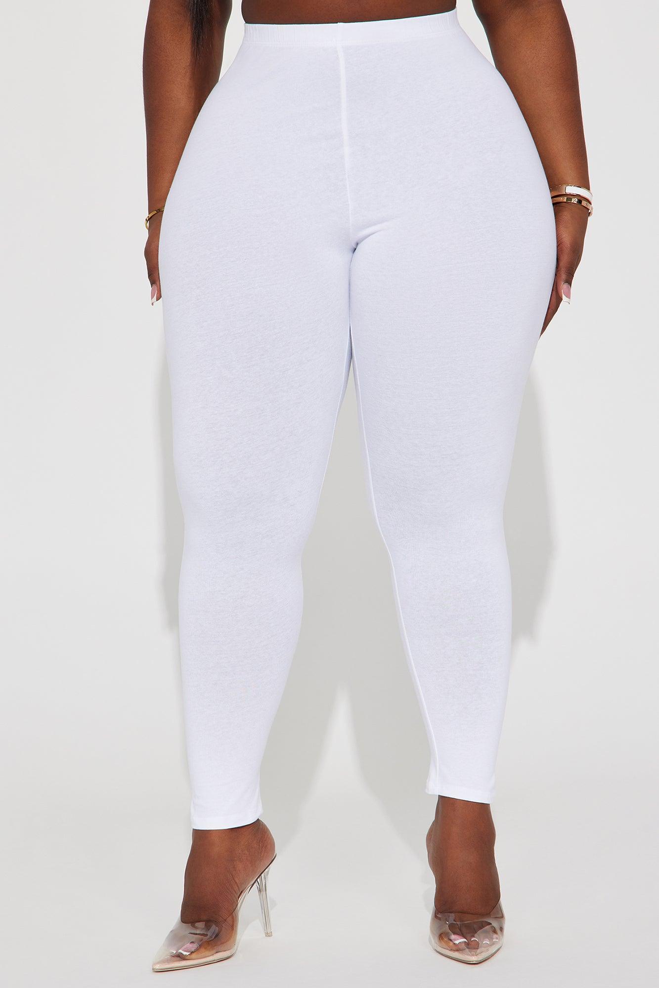 Lean On Me Leggings - White Product Image