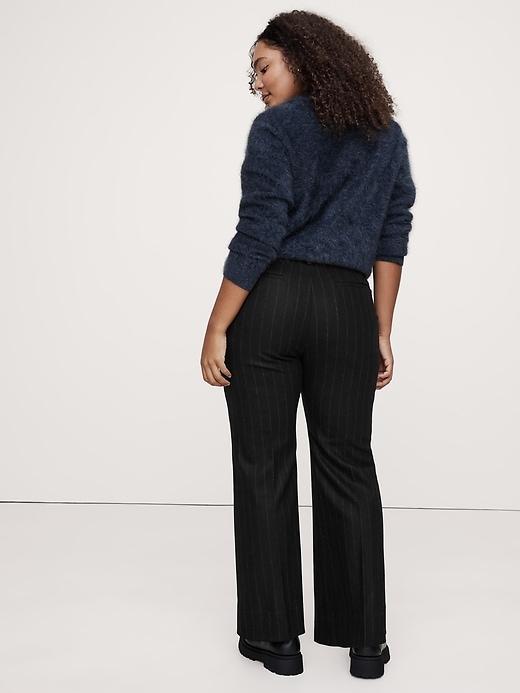 High-Rise Wide-Leg Flare Flannel Pant Product Image