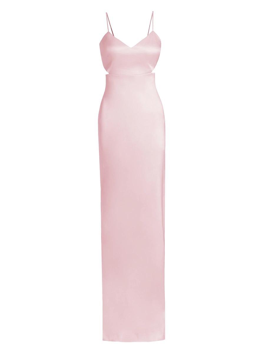 Womens Christine Satin Waist Cut-Outs Gown Product Image