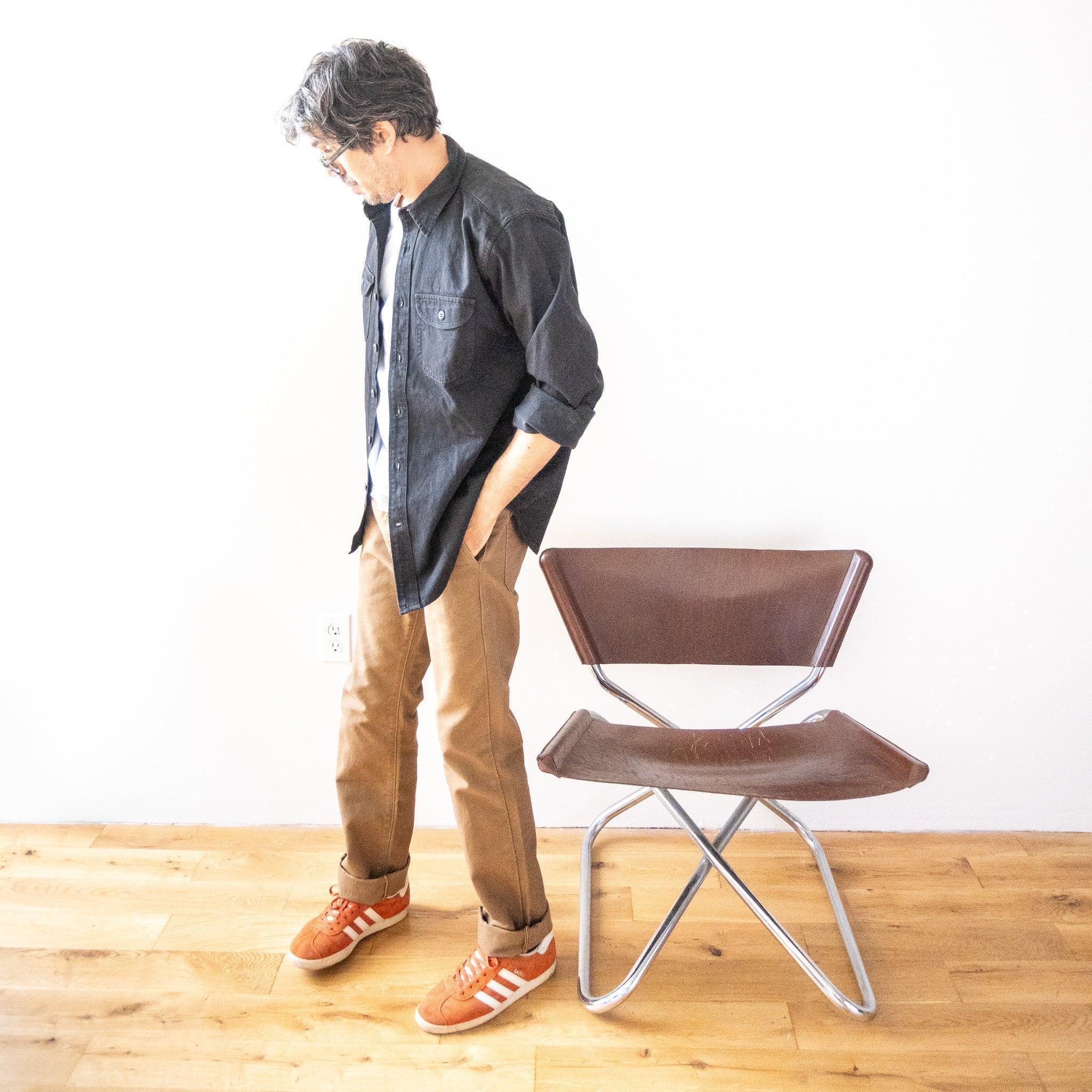 WALSH CONE MILLS WHITE OAK BLACK DENIM SHIRT Male Product Image