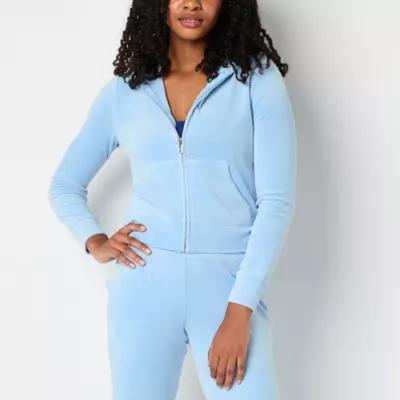 Juicy By Juicy Couture Hooded Lightweight Womens Juniors Casual Track Jacket Product Image