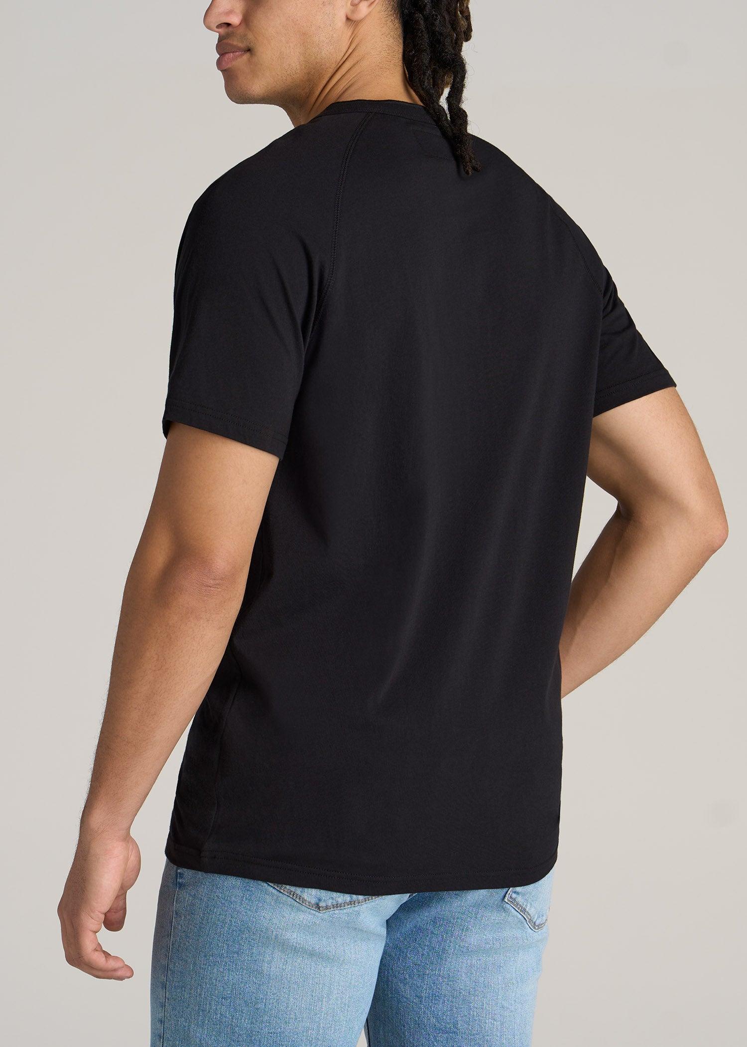 LJ&S REGULAR-FIT Jersey Henley Tee for Tall Men in Vintage Midnight Navy Product Image