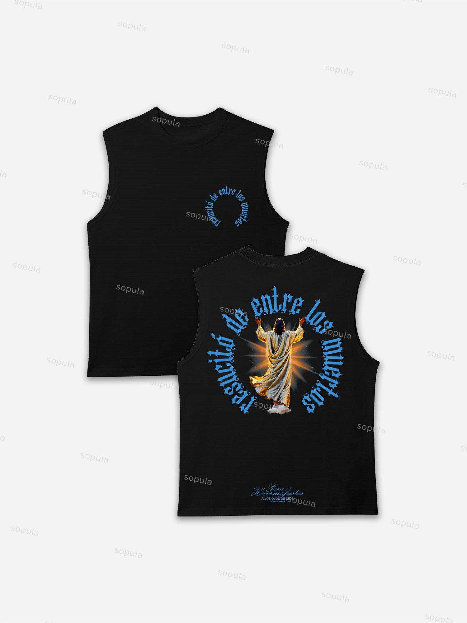 Eye Of God Jesus Graphic Tank Top Product Image