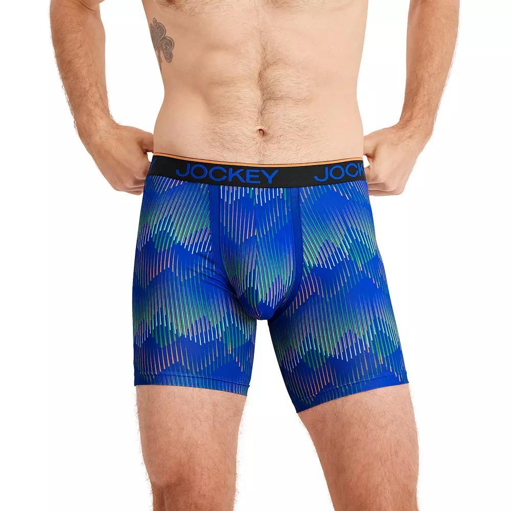Big & Tall Jockey® 2-pack Chafe Proof Pouch Microfiber Boxer Briefs, Men's, Size: 4XL, Blue Jack Black Product Image