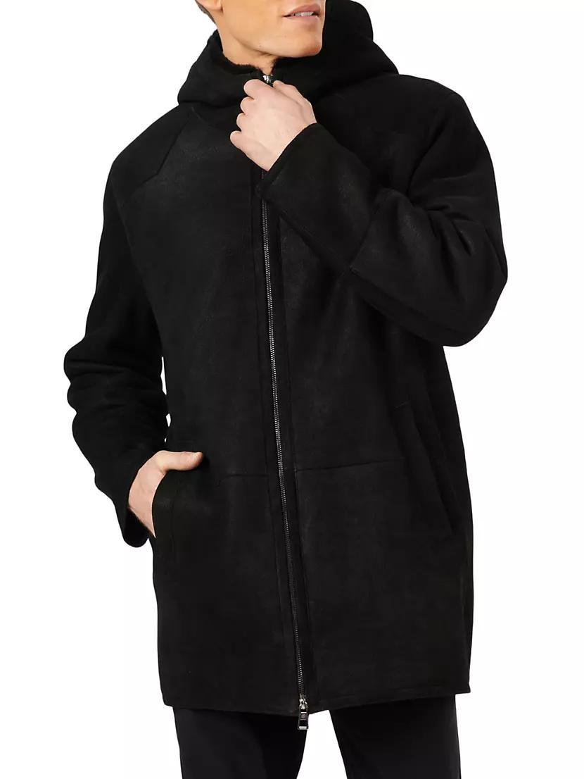 Men's Select Shearling Lamb Parka Jacket Product Image