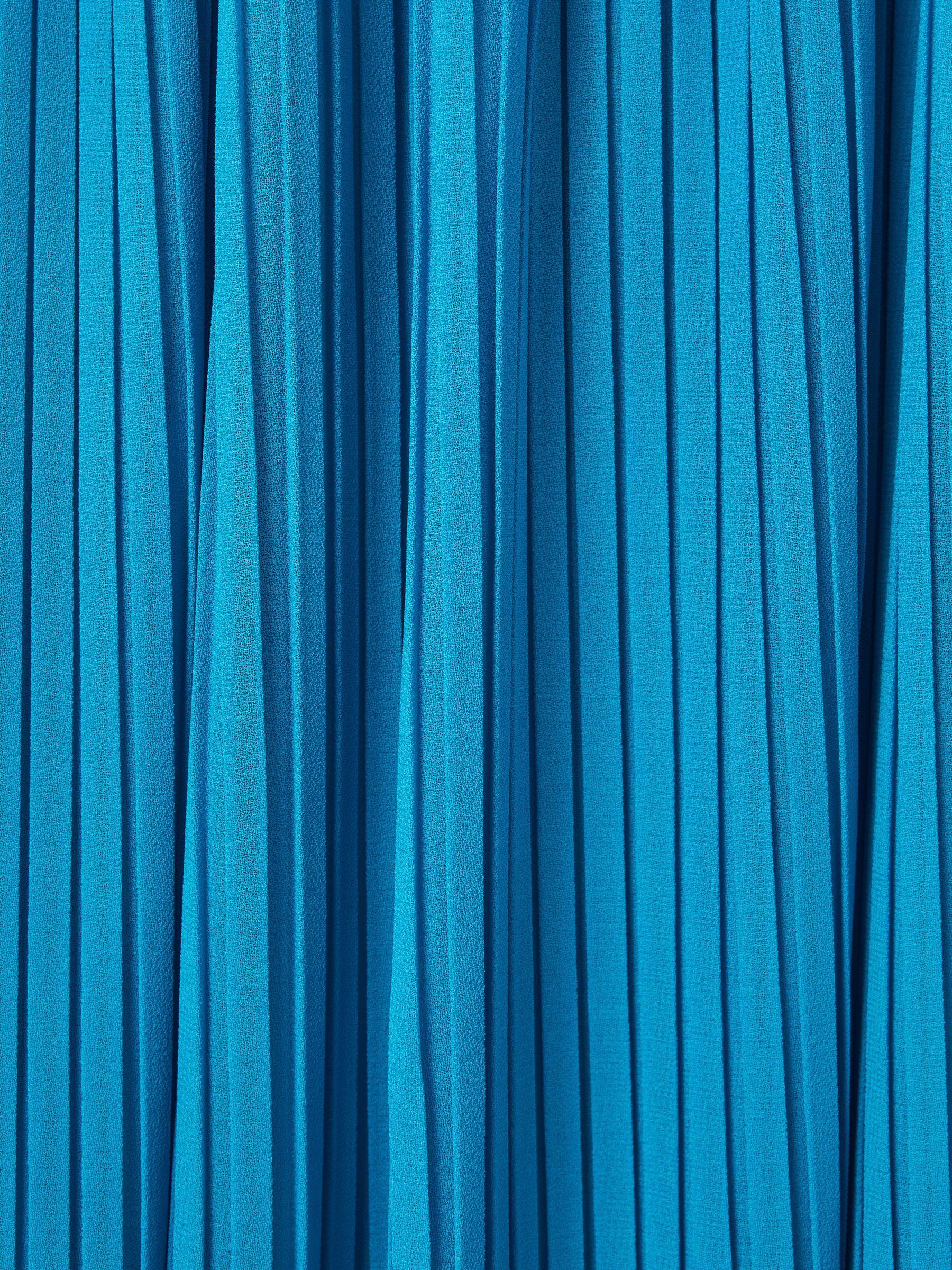 Amur One Shoulder Pleated Maxi Dress in Blue Surf Product Image