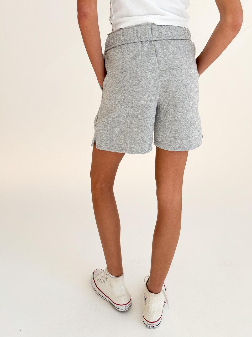 Fold Over Waist Fleece Sweatshorts Product Image