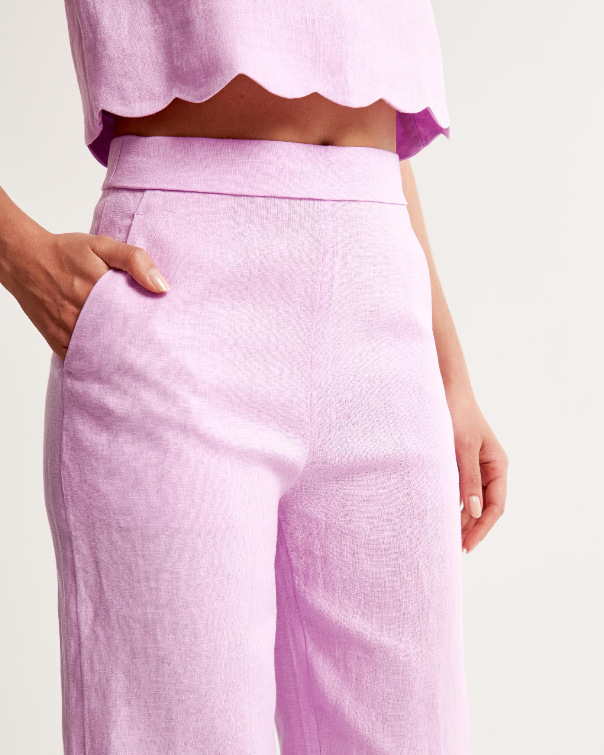 Clean Waist Premium Linen Trouser Product Image