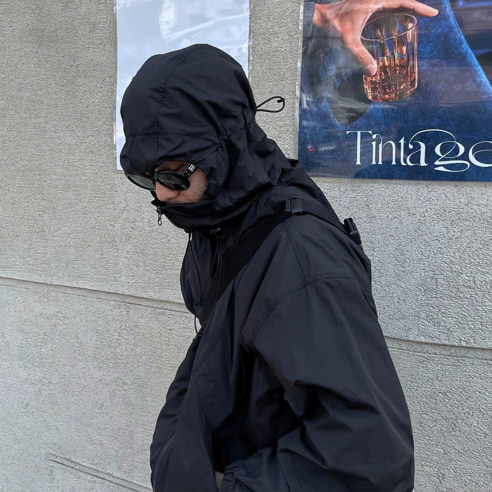 RT No. 10874 BLACK OUTDOOR HOODED SPORTS TECH JK Product Image