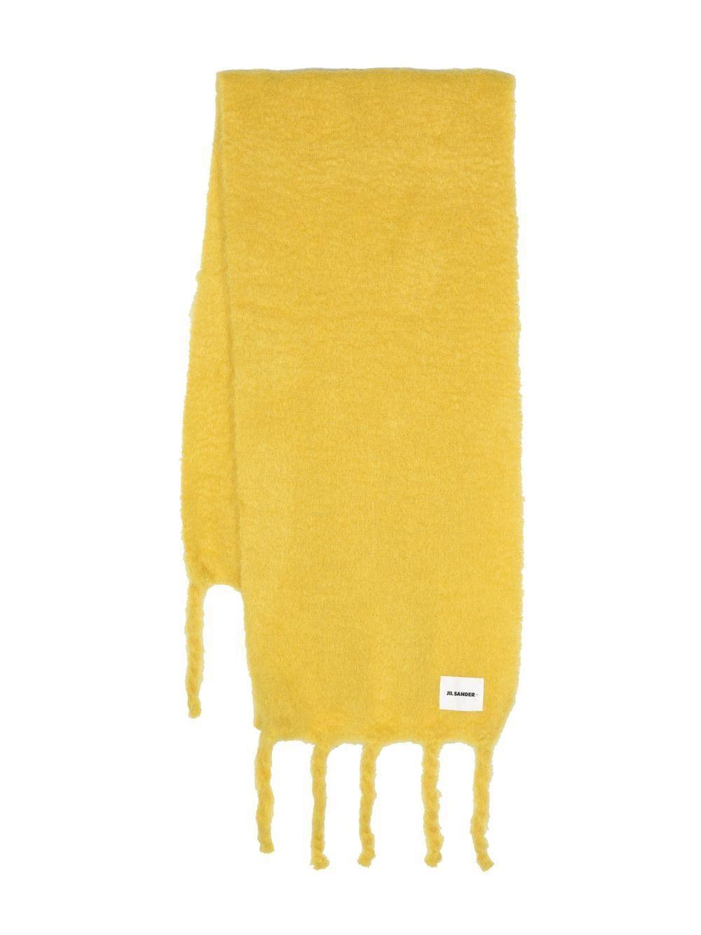 logo-patch mohair scarf  Product Image
