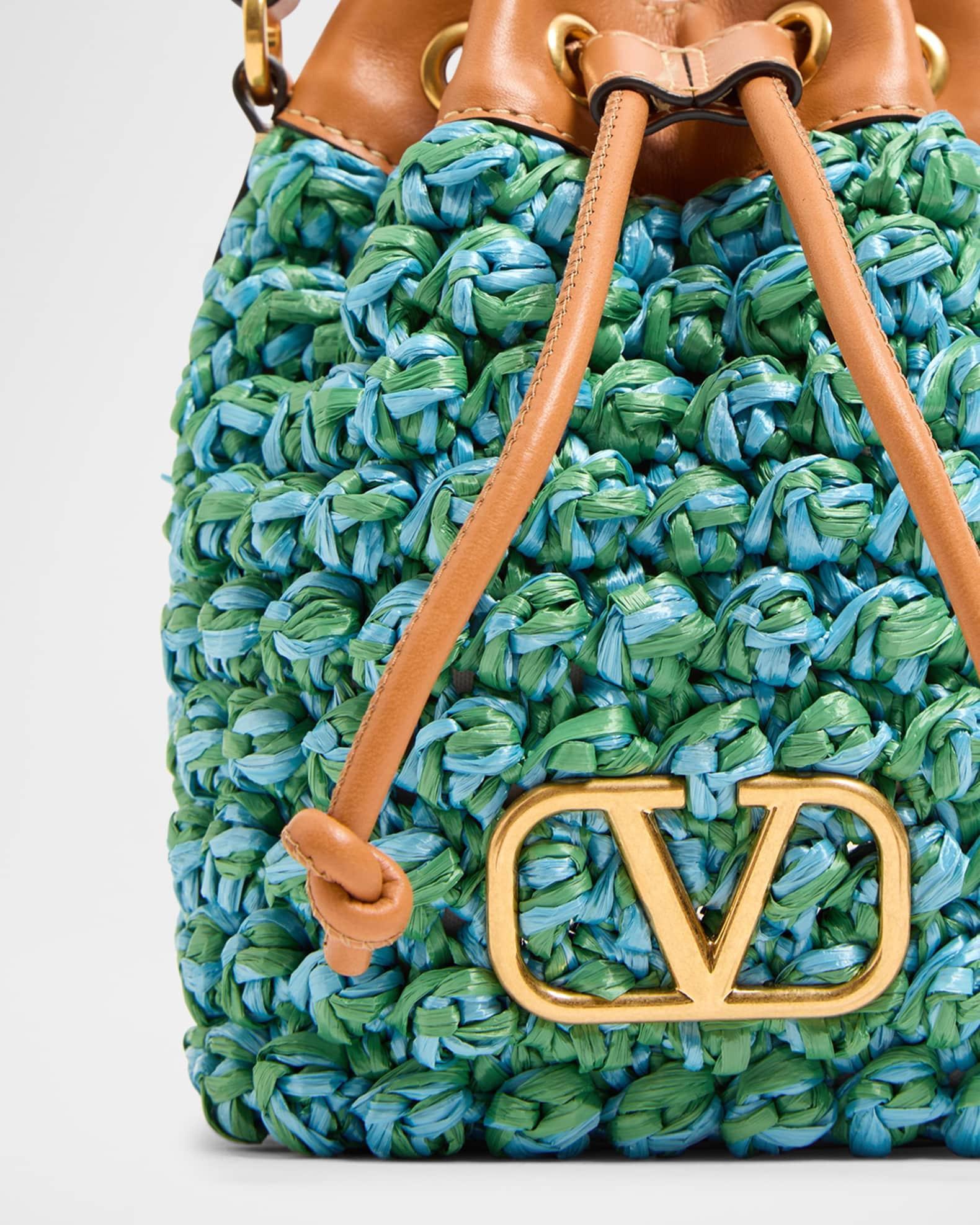 VLOGO Signature Mini Drawstring Crochet Bucket Bag Product Image