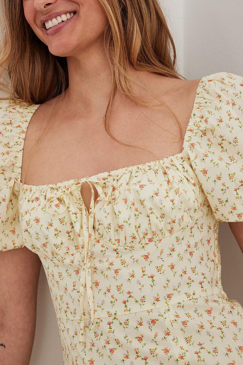 Cups Detail Cotton Midi Dress Product Image