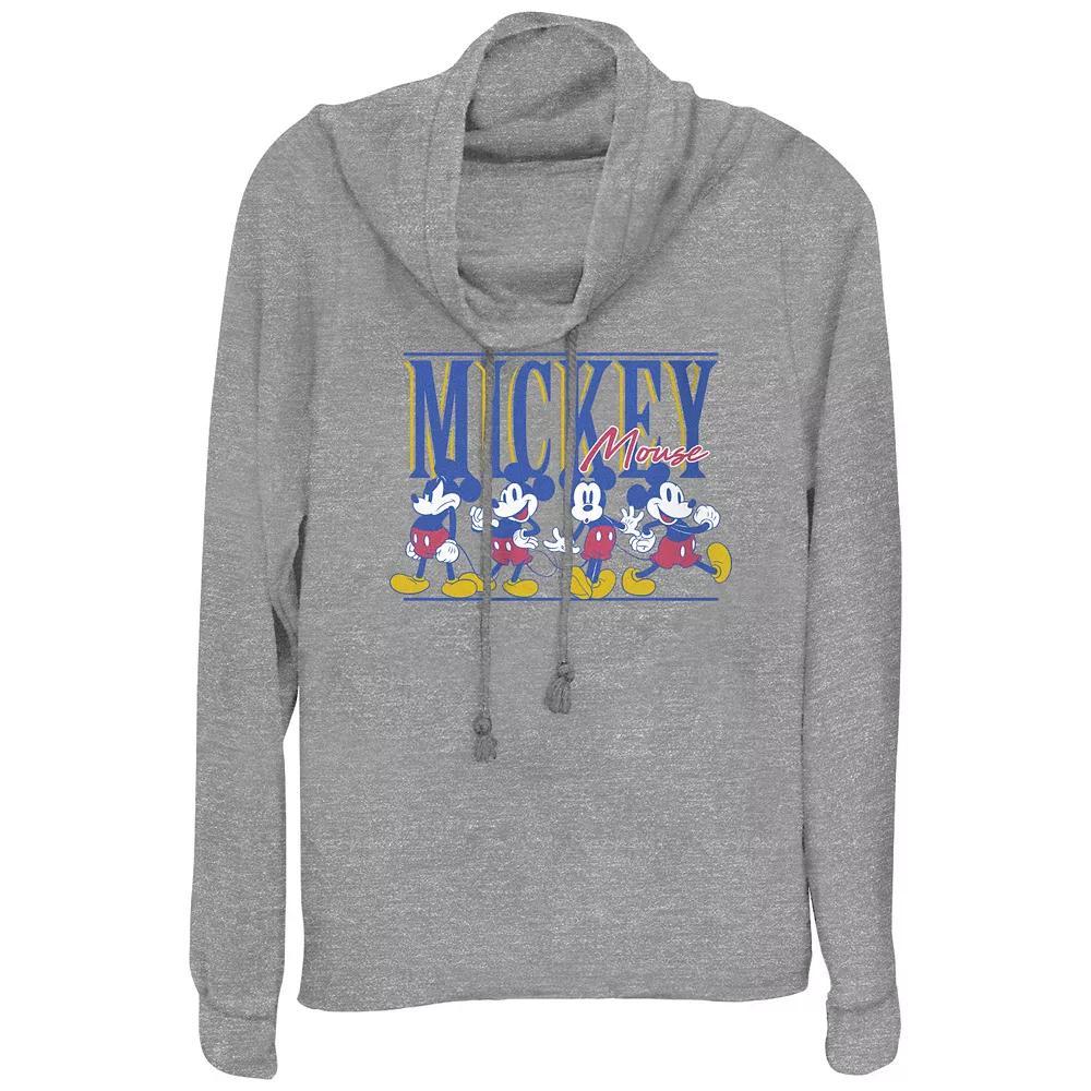 Disney's Tinker Bell This Mom Runs On Faith Trust And Pixie Dust Women's Cowlneck Graphic Lightweight Long Sleeve, Size: Small, Gray Grey Product Image