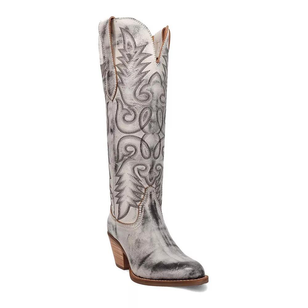 Dingo Faded Love Women's Leather Boots, Size: 8.5, Black Product Image