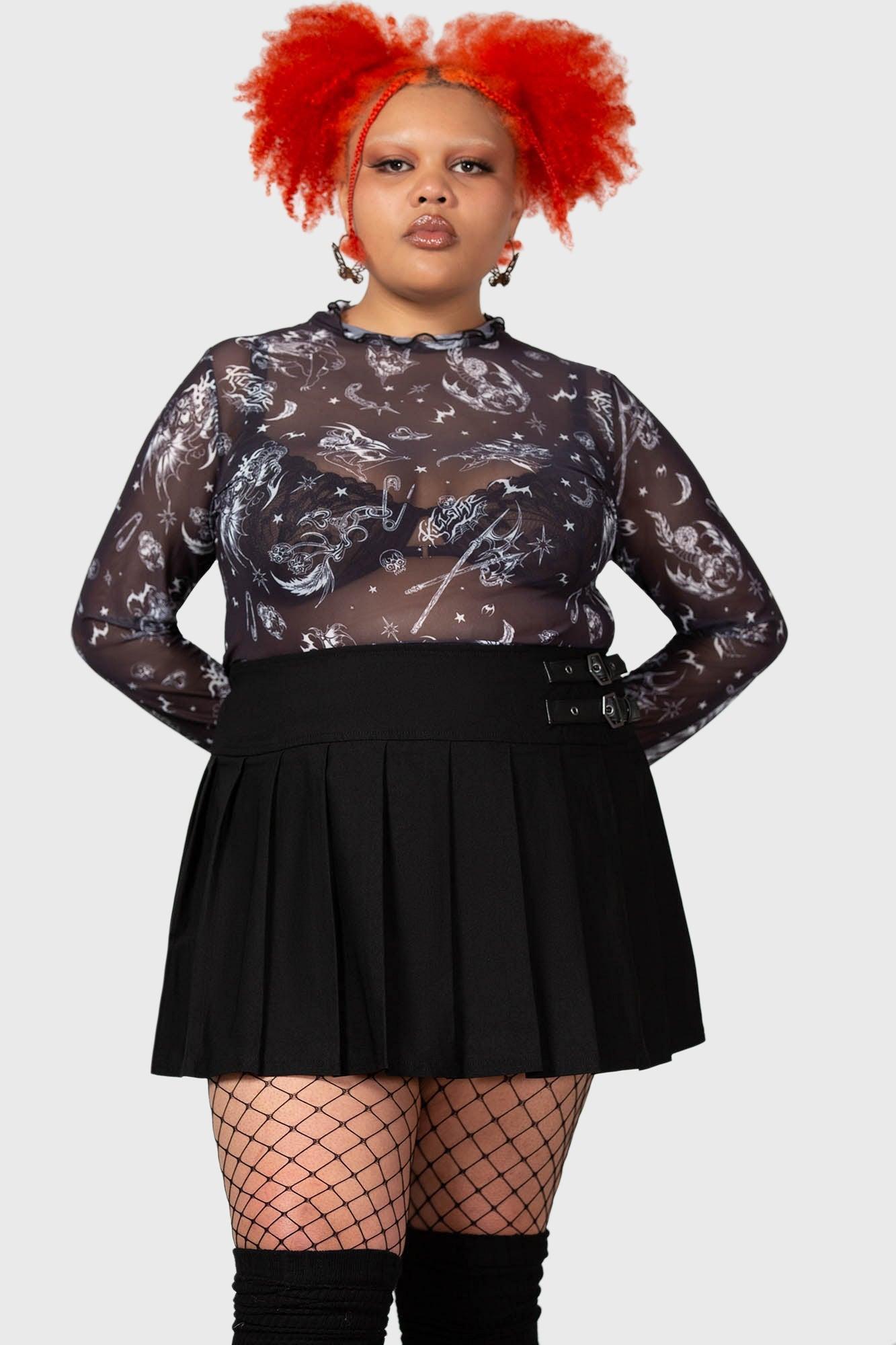 Dazed Skull Crop Top Female Product Image