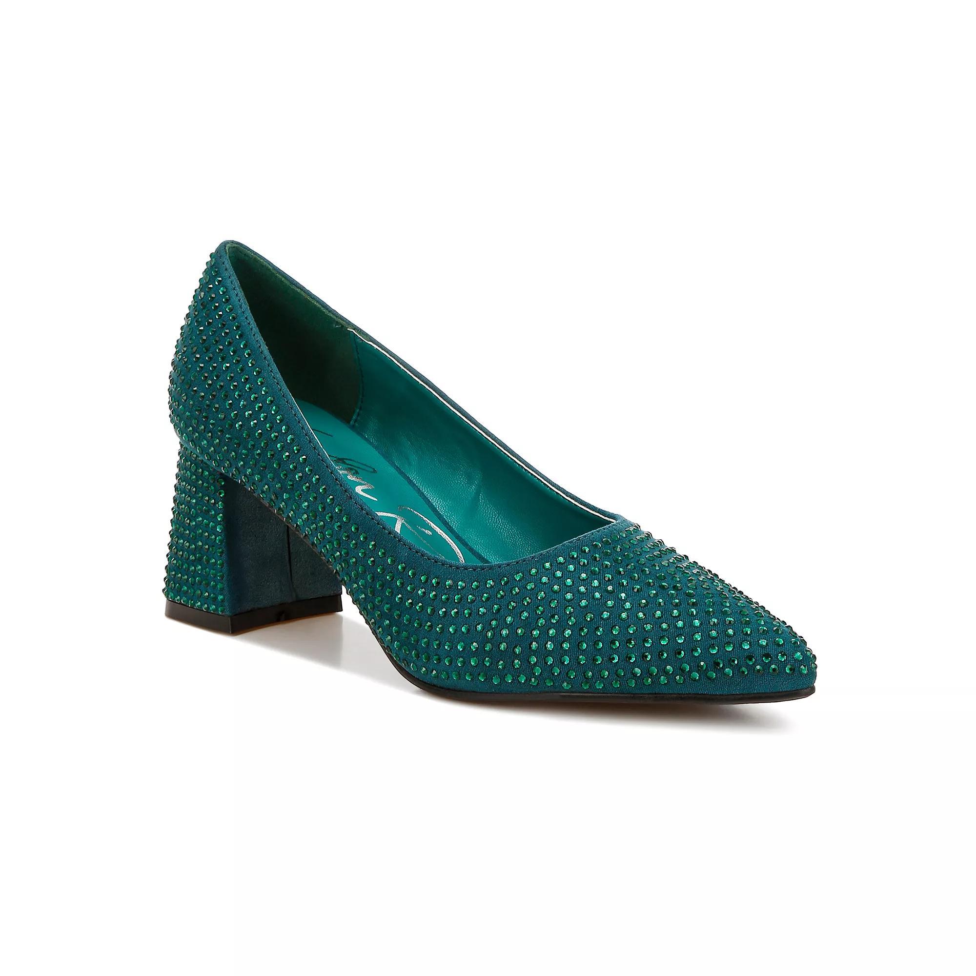 London Rag Caspia Women's Heeled Sandals, Size: 5, Bottle Green Product Image