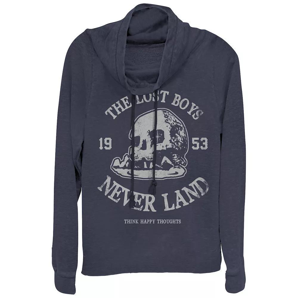 Disney's Peter Pan Juniors' The Lost Boys 1953 Cowlneck Graphic Lightweight Long Sleeve, Girl's, Size: XS, Blue Product Image