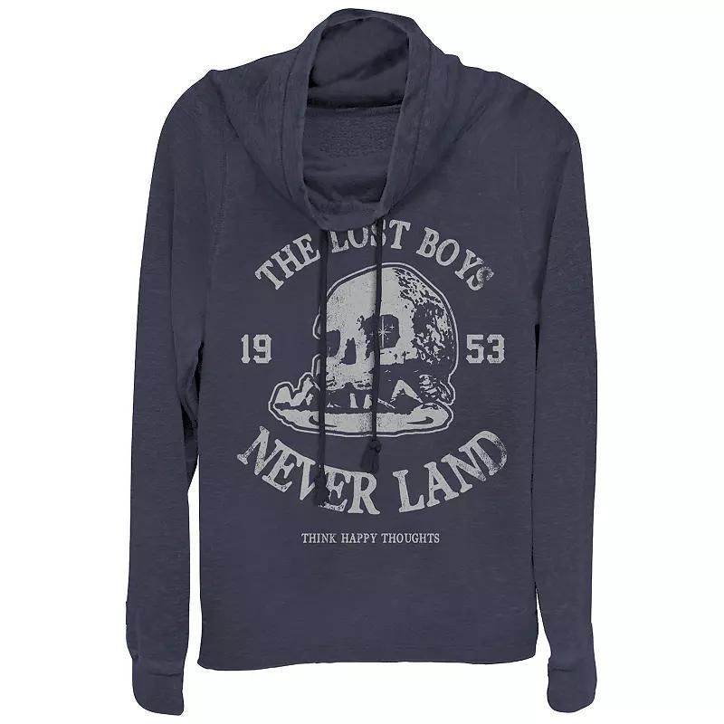 Disney's Peter Pan Juniors' The Lost Boys 1953 Cowlneck Graphic Lightweight Long Sleeve, Girl's, Size: XS, Blue Product Image