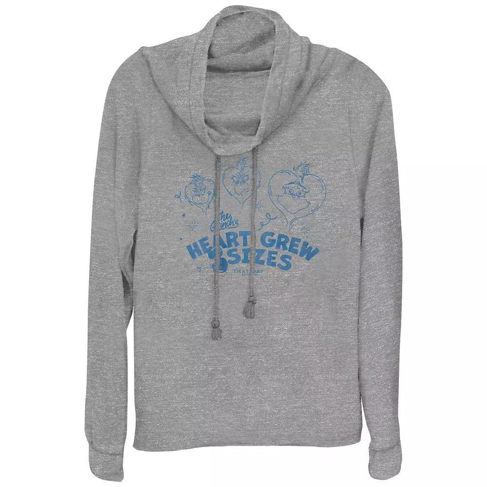 Women's Friends New York City Lines Cowlneck Graphic Lightweight Long Sleeve, Girl's, Size: XS, Gray Grey Product Image