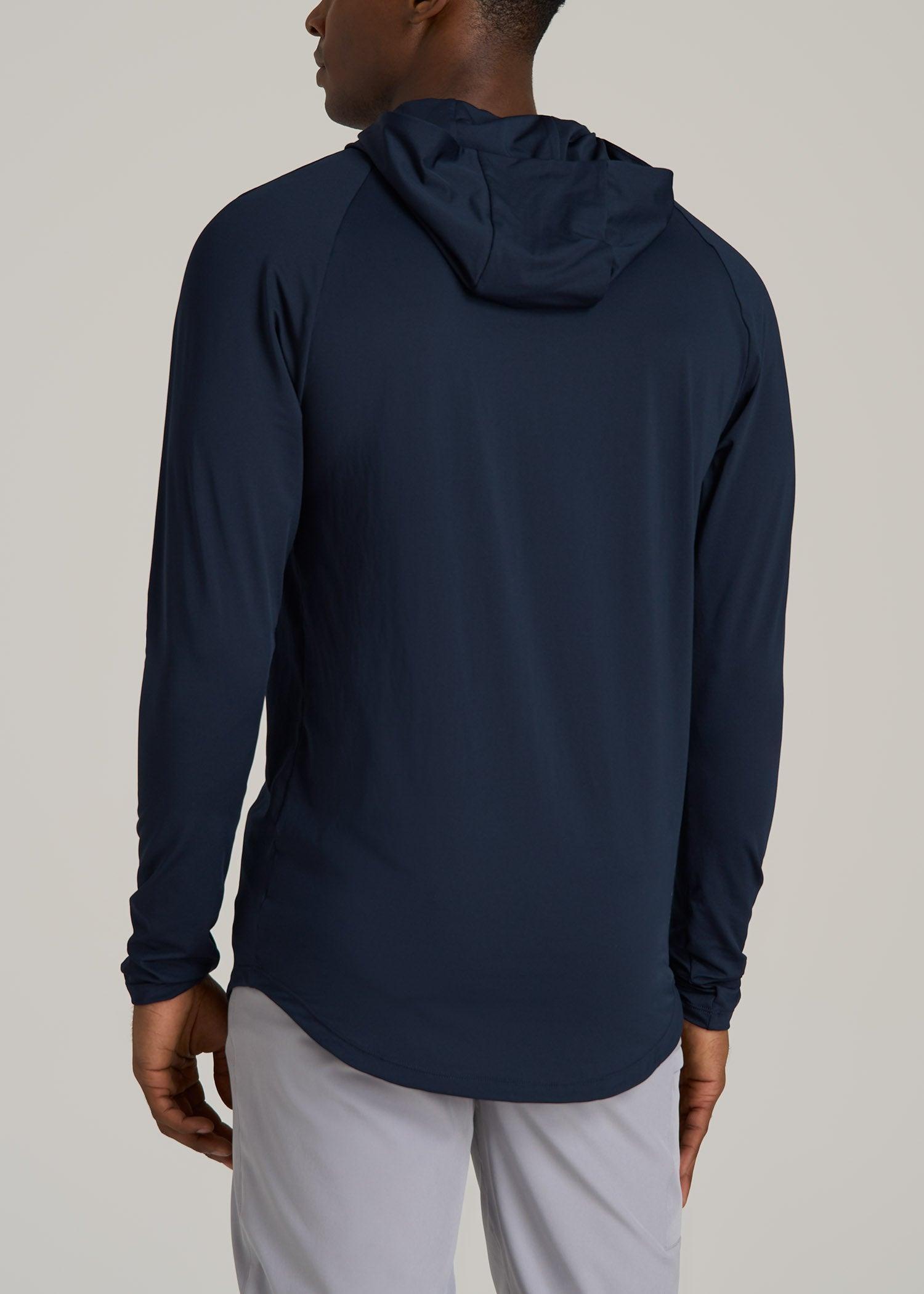 Men's A.T. Performance Training Tall Hoodie in Evening Blue Product Image