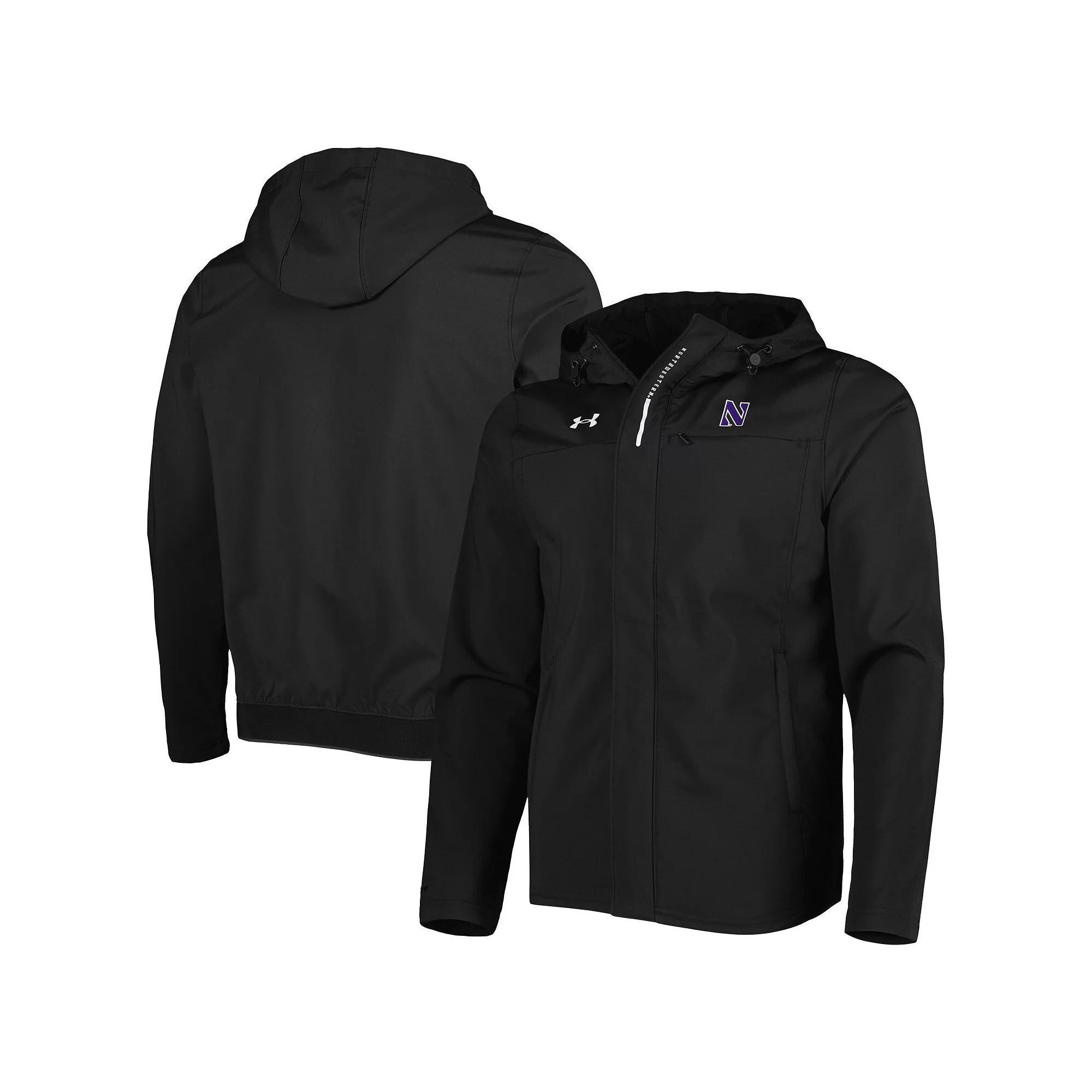 Mens Under Armour Northwestern Wildcats Swoven Performance Full-Zip Jacket Product Image