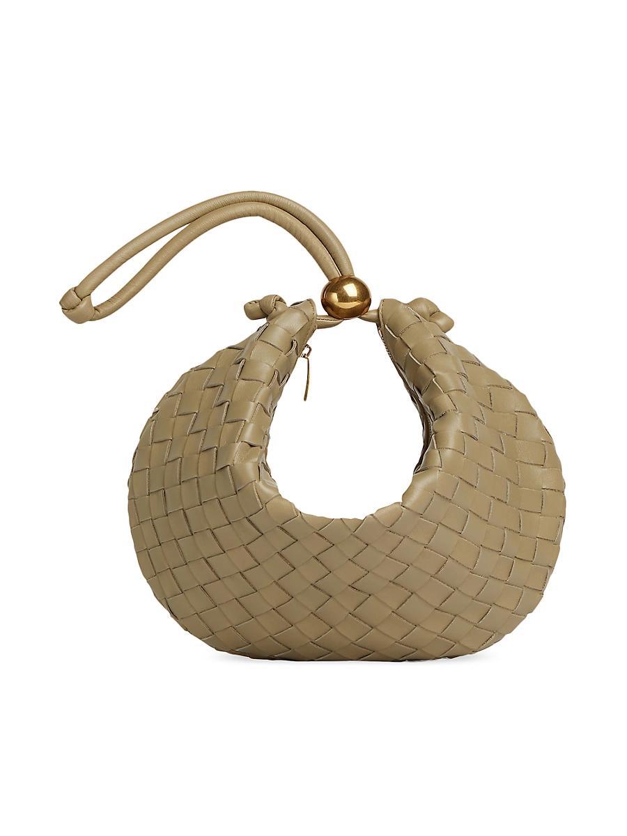 Womens Turn Intrecciato Leather Shoulder Bag Product Image