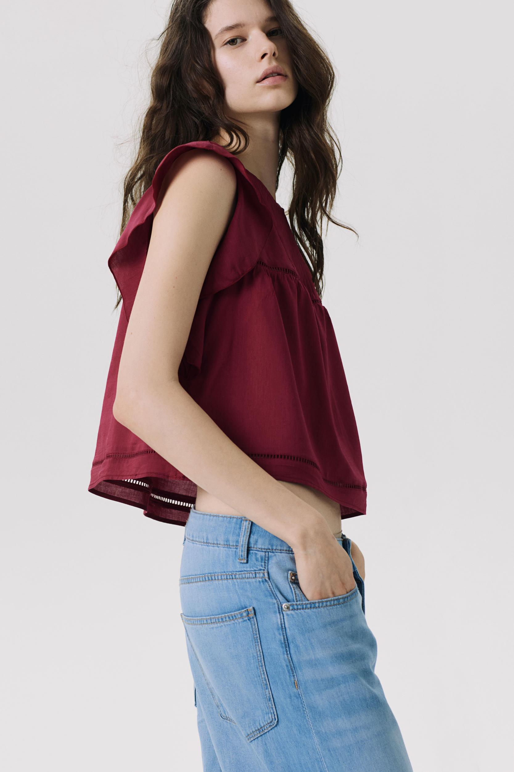 Flutter-Sleeved Blouse Product Image