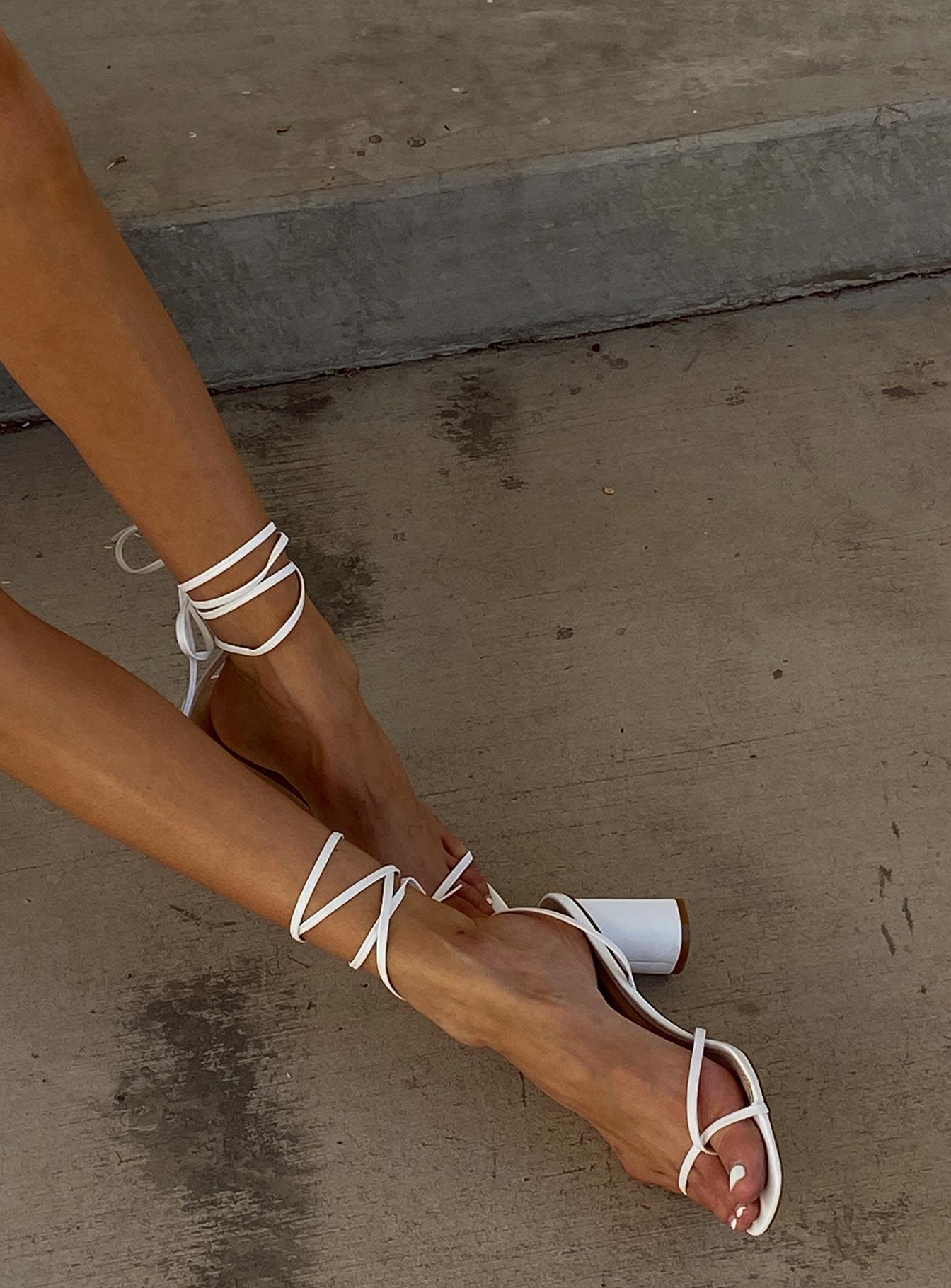 The Lena Heels White Product Image