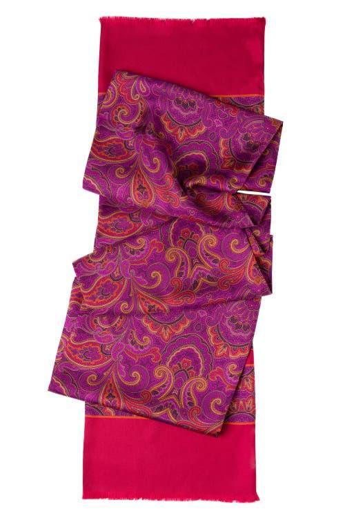 Elizabetta Ferrara - Silk Scarf for Men in Magenta at Nordstrom Product Image