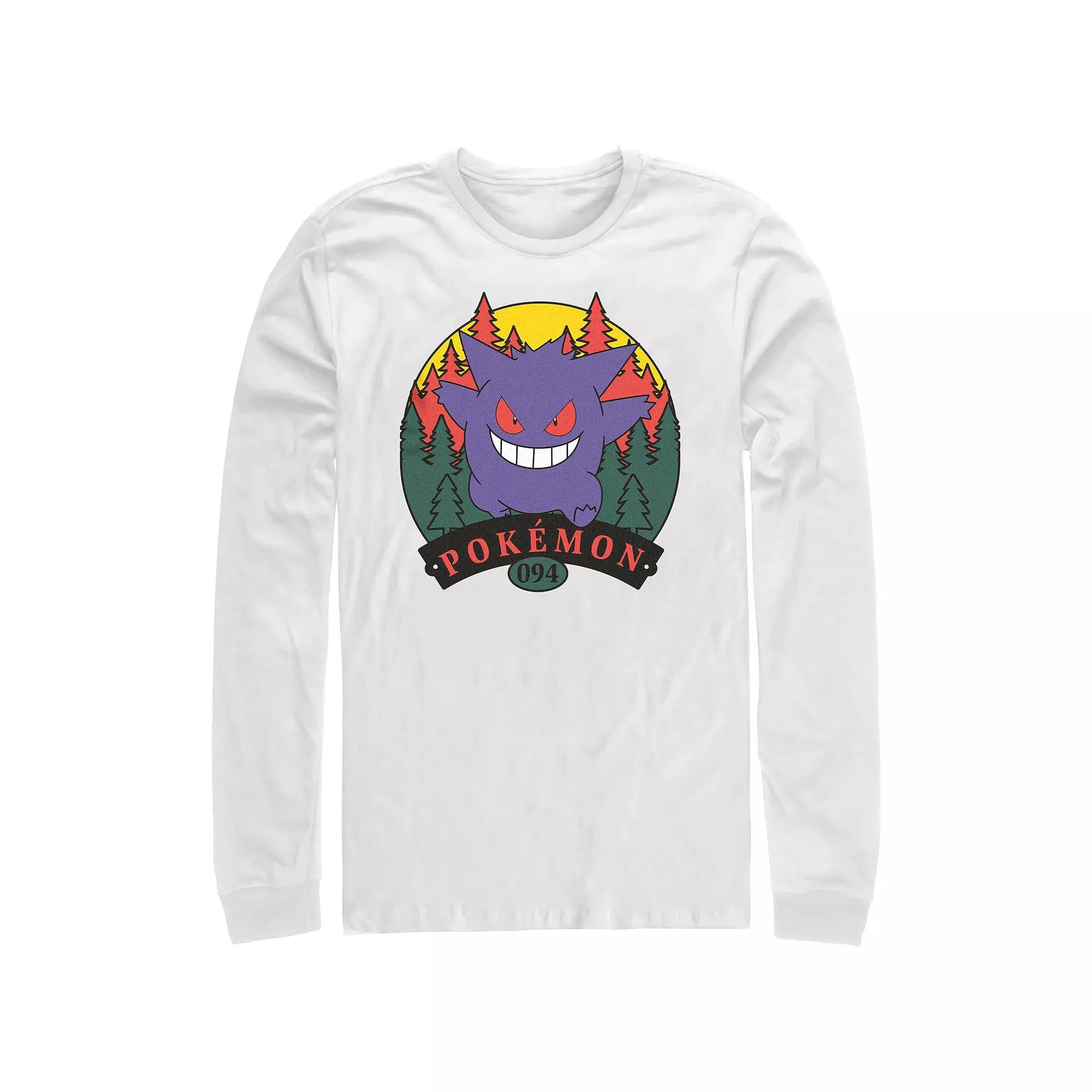 Men's Pokemon Gengar Attack Graphic Tee, Size: XXL, White Product Image