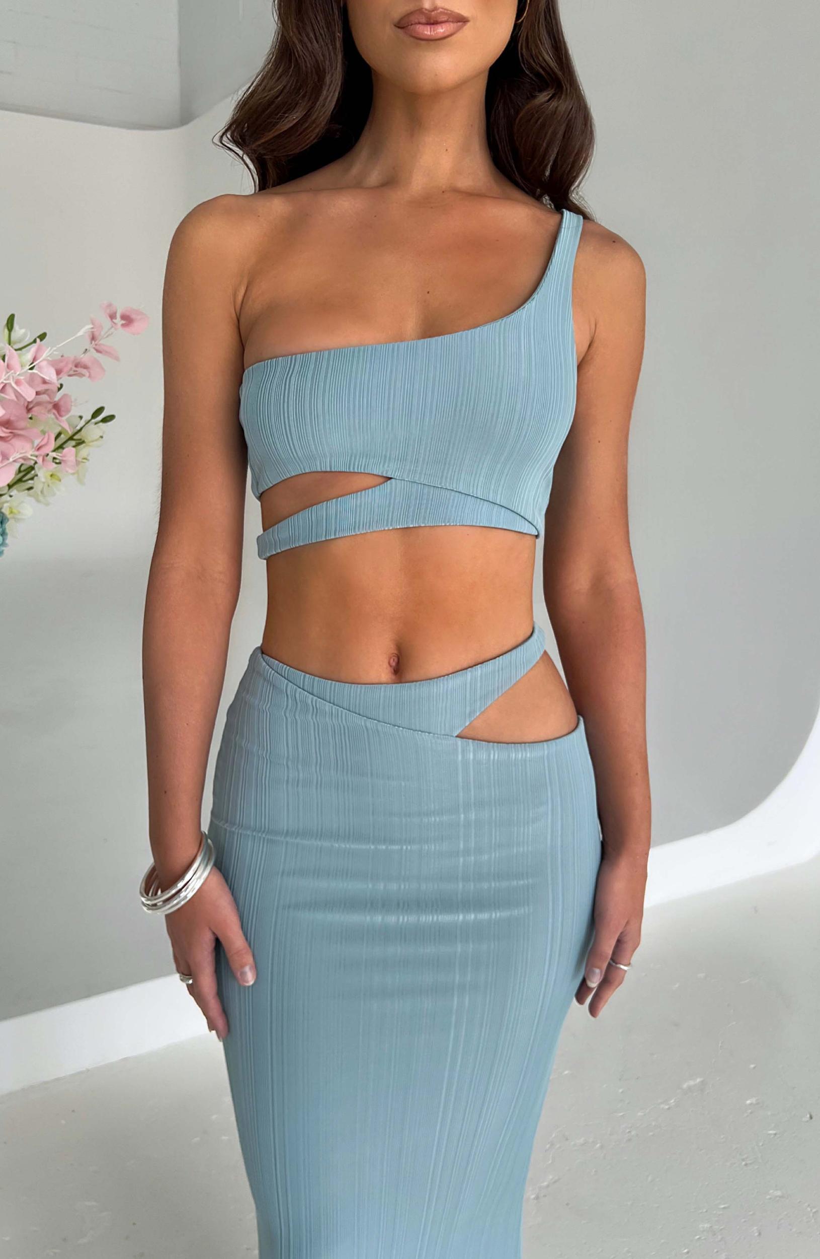 Kaela Maxi Skirt - Steel Product Image