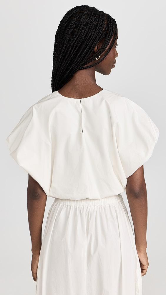 MIKOH Opihi Bubble Sleeve Crop Top | Shopbop Product Image