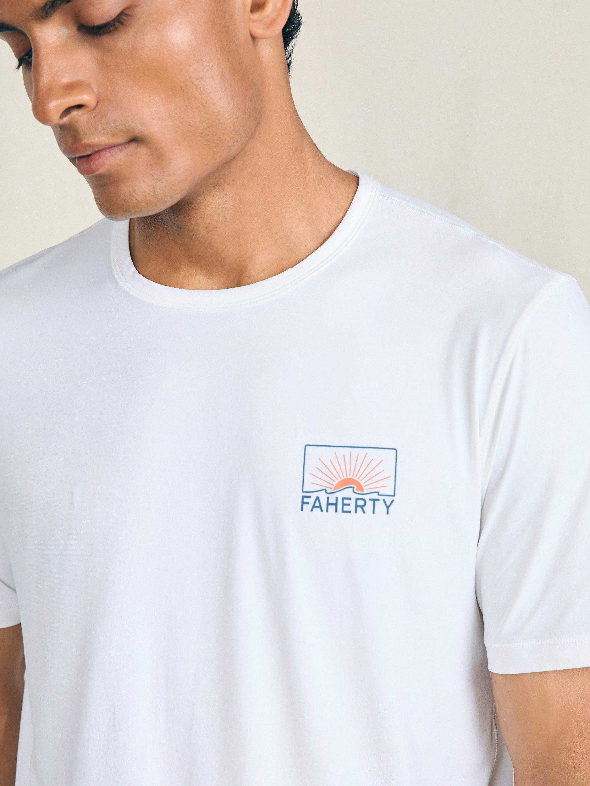 Shorelite Short-Sleeve Tech Tee - Pure White Male Product Image