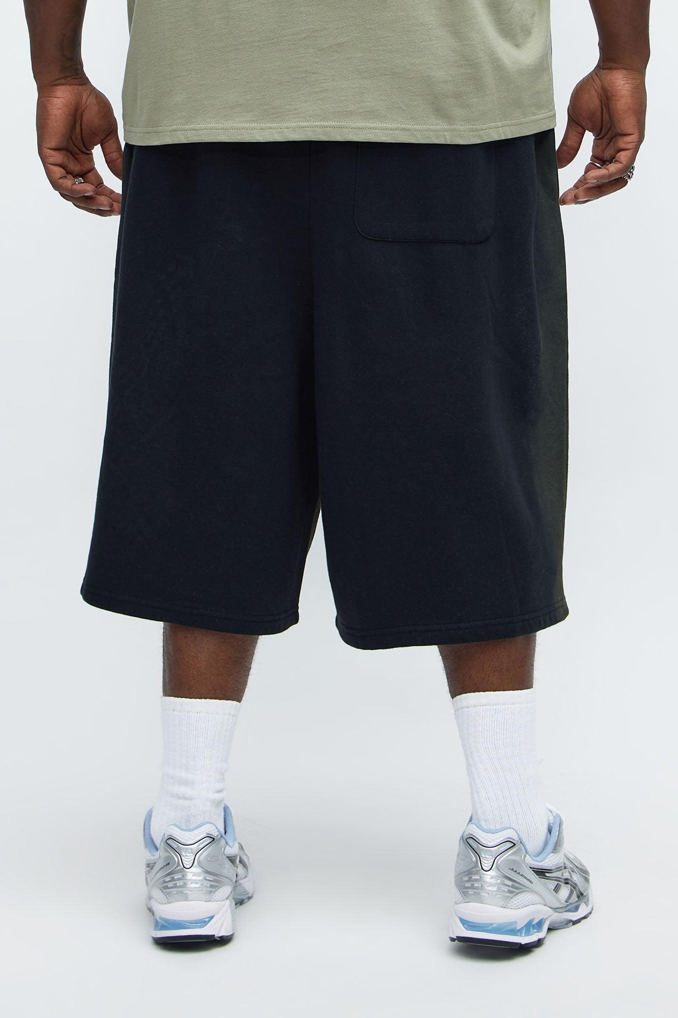 Tyson Baggy Blurred Lines Shorts - Black Product Image