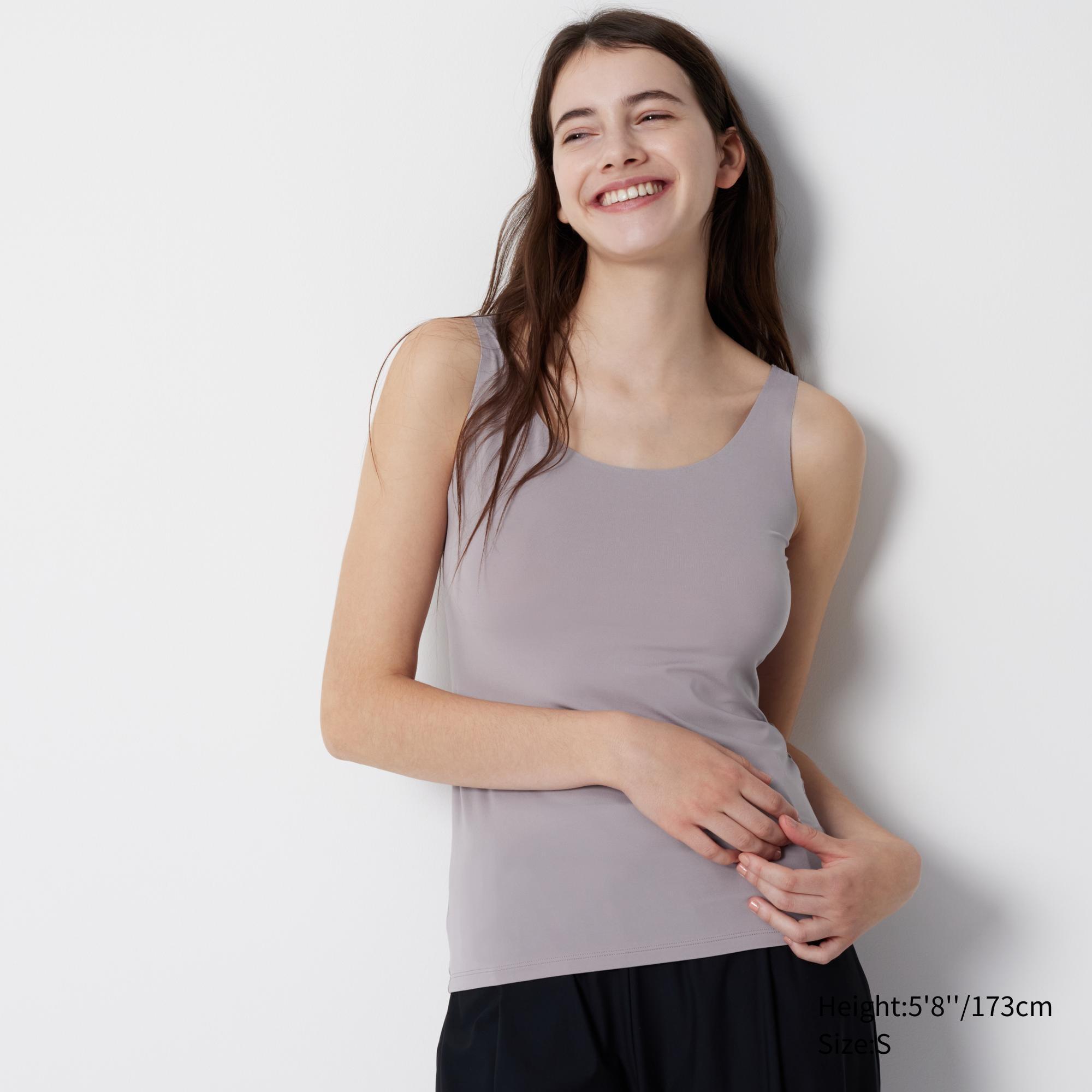 Womens AIRism Sleeveless Top Purple XS UNIQLO US Product Image
