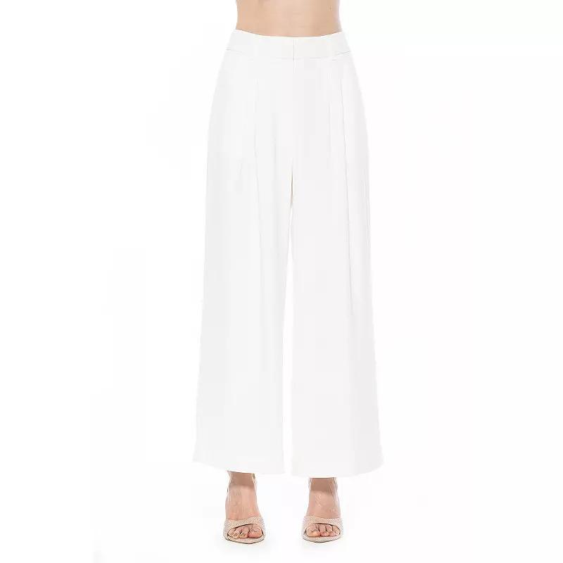 Women's ALEXIA ADMOR Kari Long Wide Leg Pants, Size: 6, Black Product Image