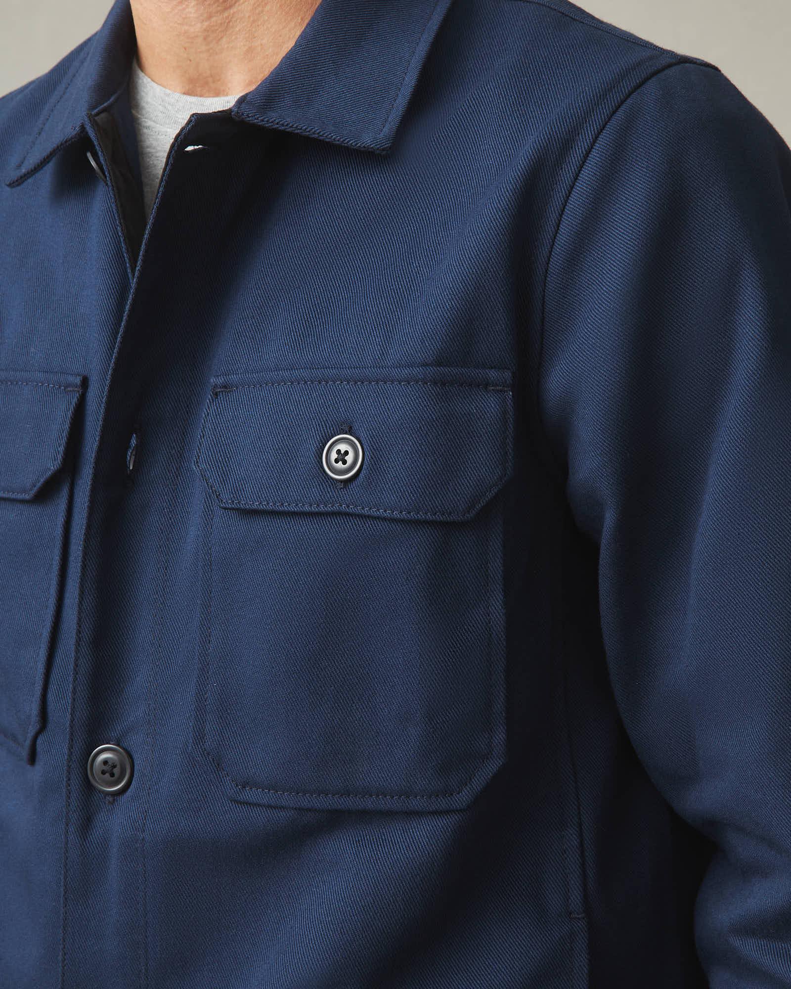 Men's Shirt Jacket - Navy Male Product Image