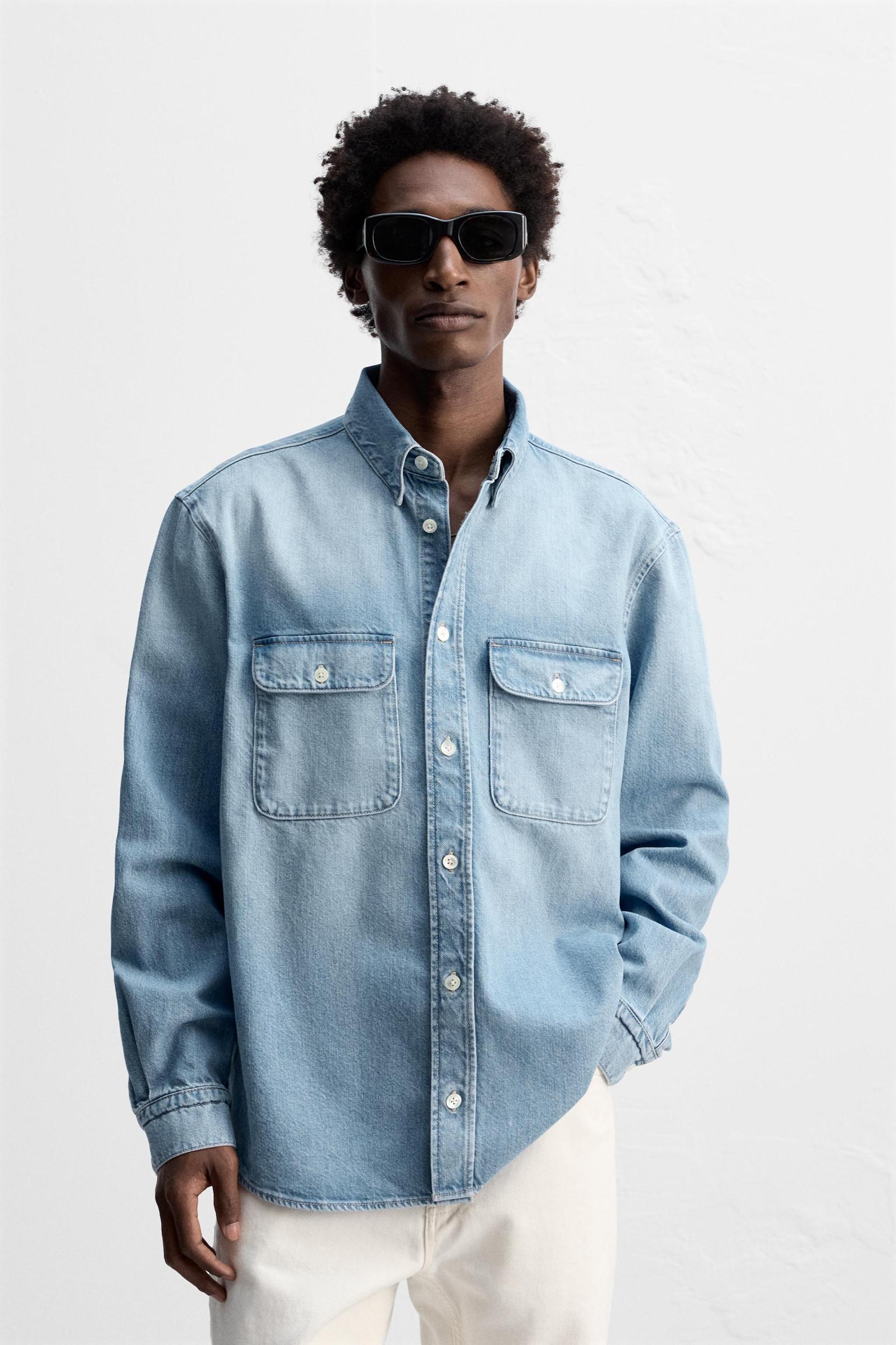 POCKET DENIM SHIRT Product Image