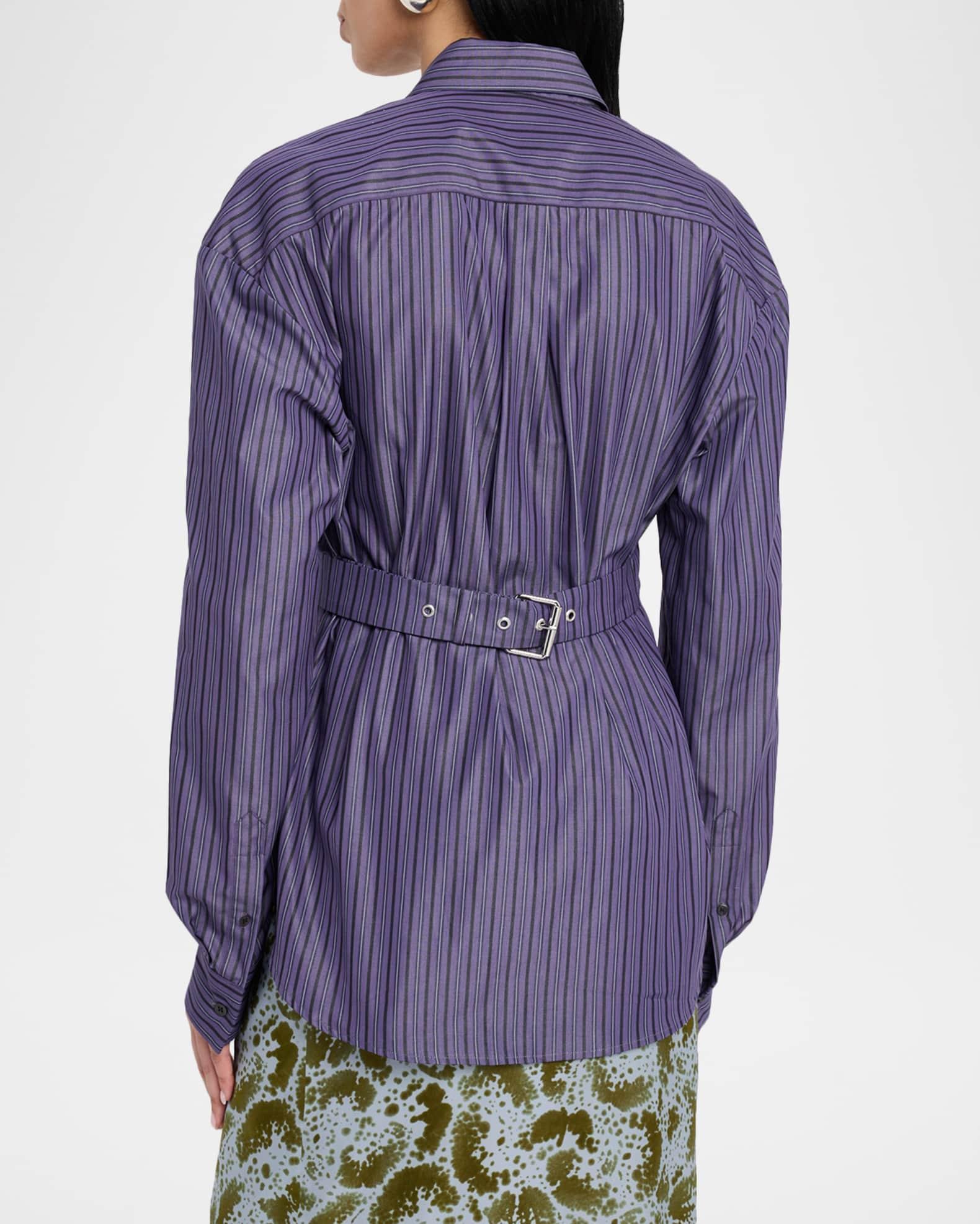 Cenny Striped Slim Button-Down Shirt Product Image