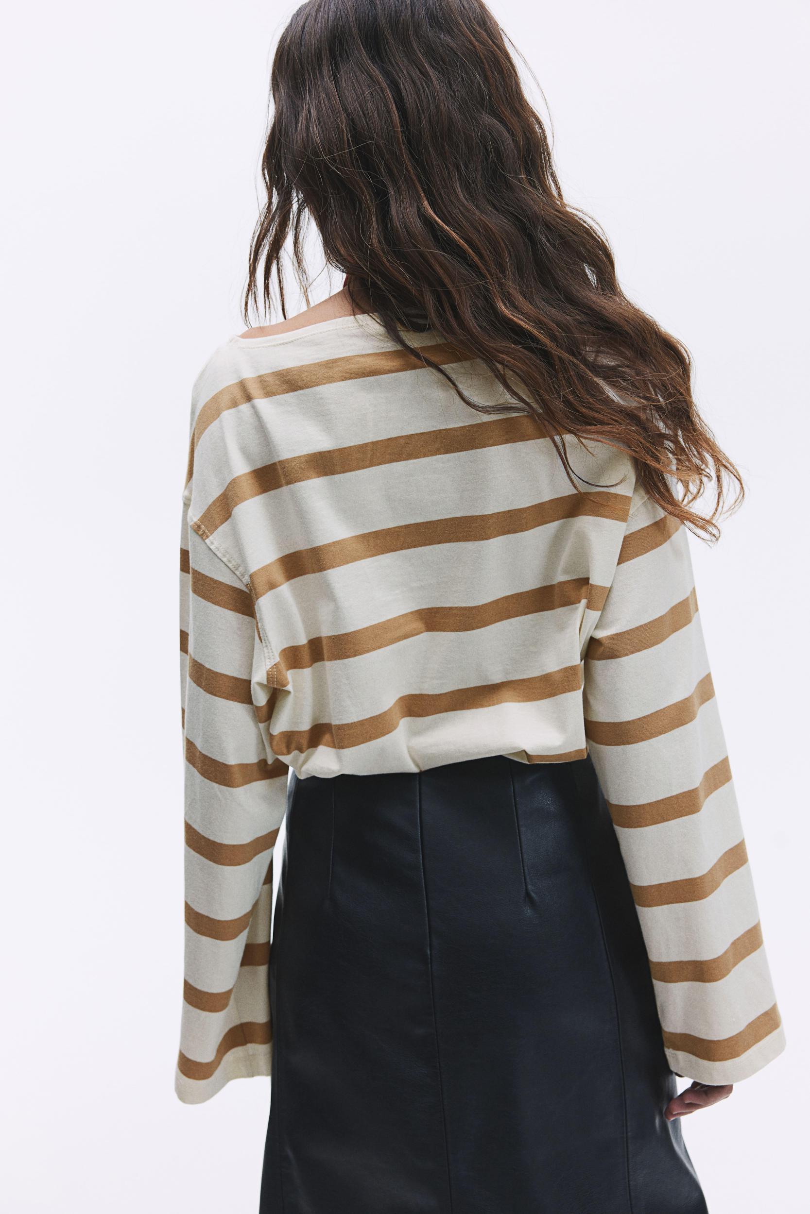 Boat-Neck Cotton Top Product Image