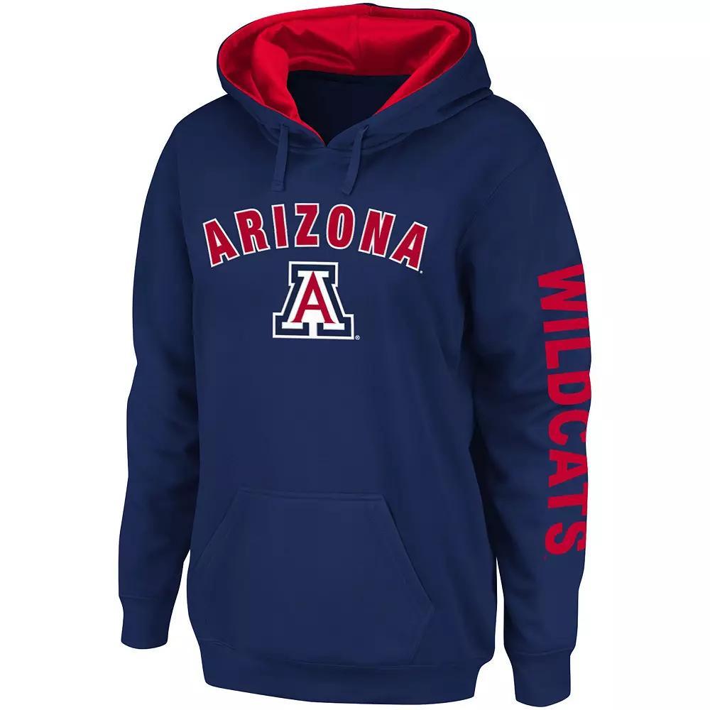 Women's Colosseum Navy Arizona Wildcats Loud and Proud Pullover Hoodie, Size: 2XL, Blue Product Image