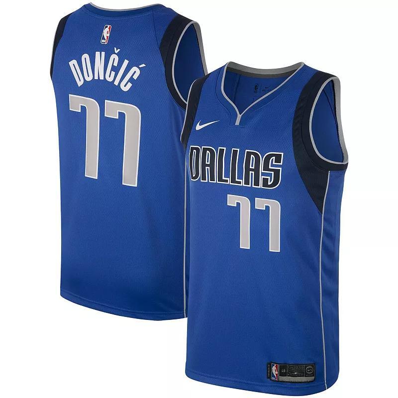 Mens Nike Luka Doncic Royal Dallas Mavericks Swingman Jersey Product Image